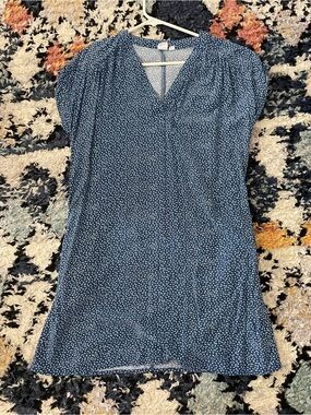 GAP Navy Blue Mini Dress with White Dot Print